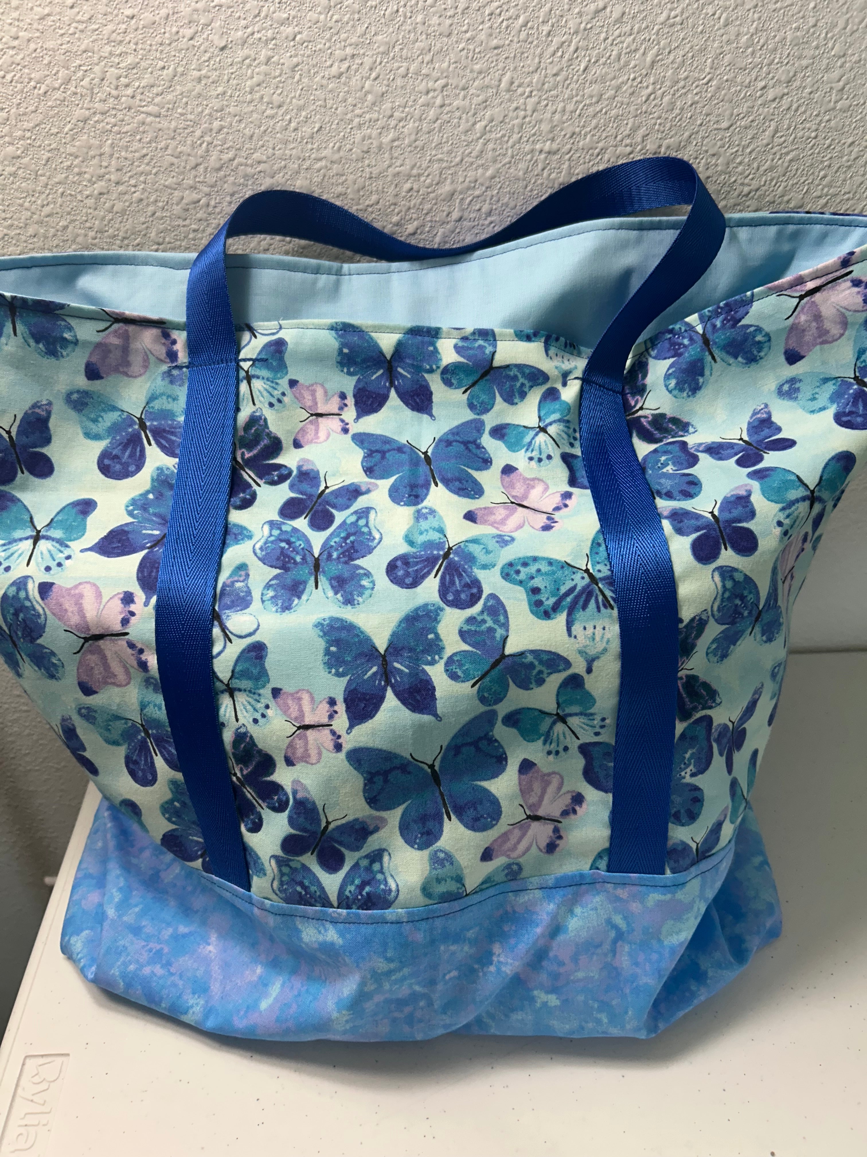 Blue Butterfly Market Tote