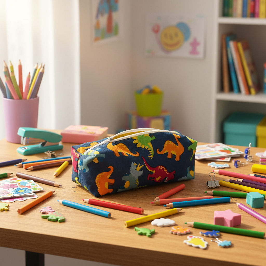 Dinosaur Pencil Pouch - Creative Product Photo