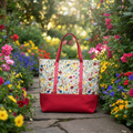 Sing a Song Floral Tote